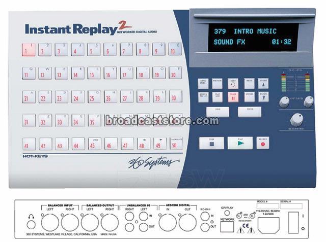 360 Systems DR600 硬盤(pán)錄音機(jī)，即時(shí)播放硬盤(pán)錄音機(jī)